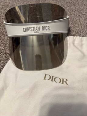 Dior Women’s Visor – White & Grey (Never Used)